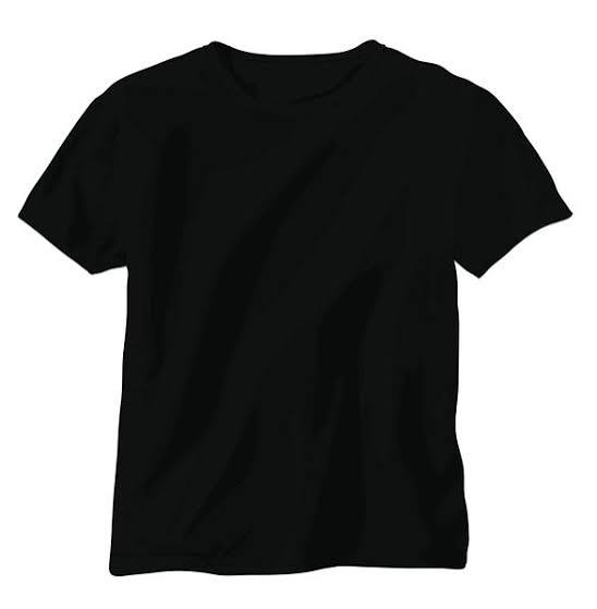 black t-shirt