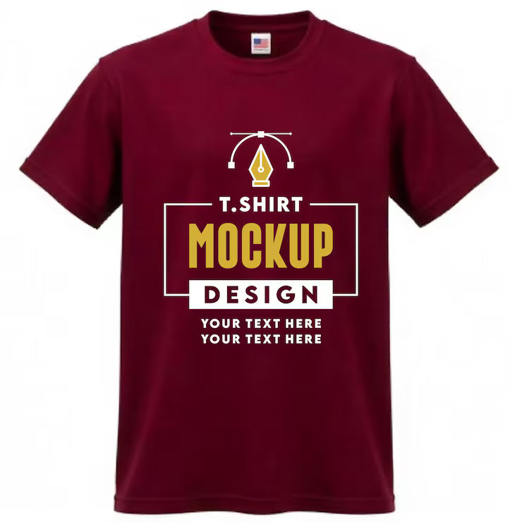 burgandy t-shirt