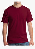 maroon t-shirt